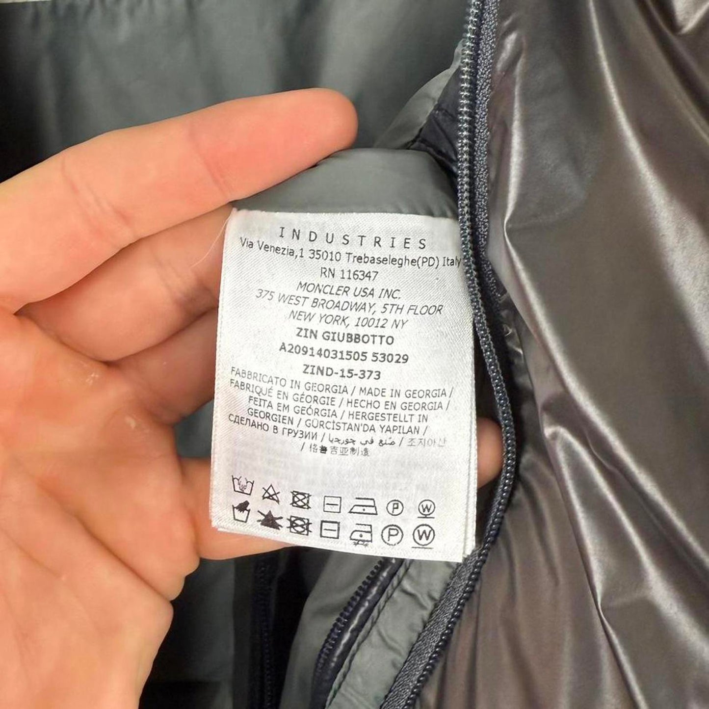 Moncler “Zin” Down Puffer Jacket (L)