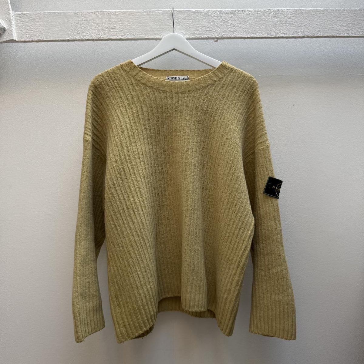 90’s Stone Island Ribbed Wool Blend Knit Jumper (M/L)
