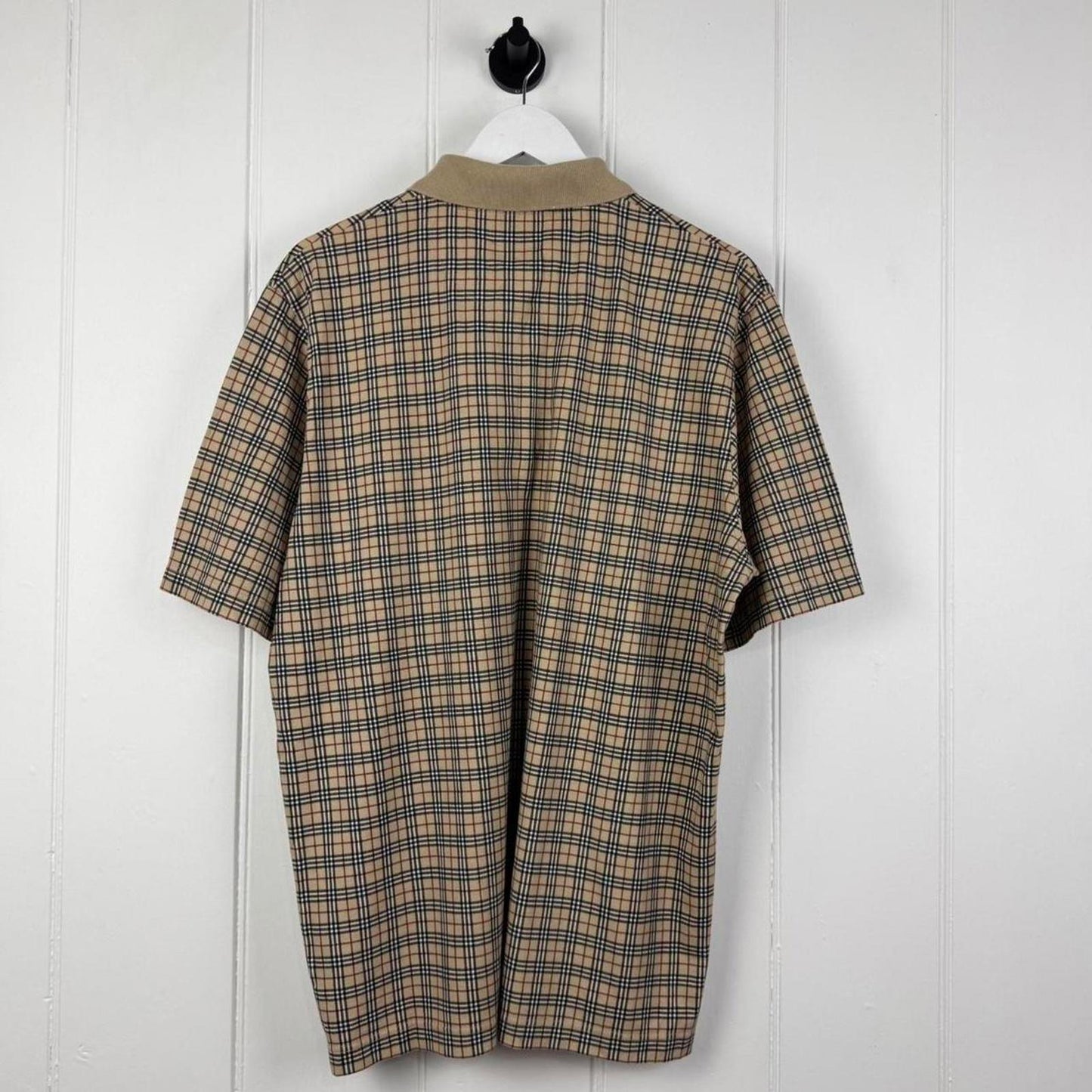 Vintage Burberry Nova Check Polo Shirt (XL)
