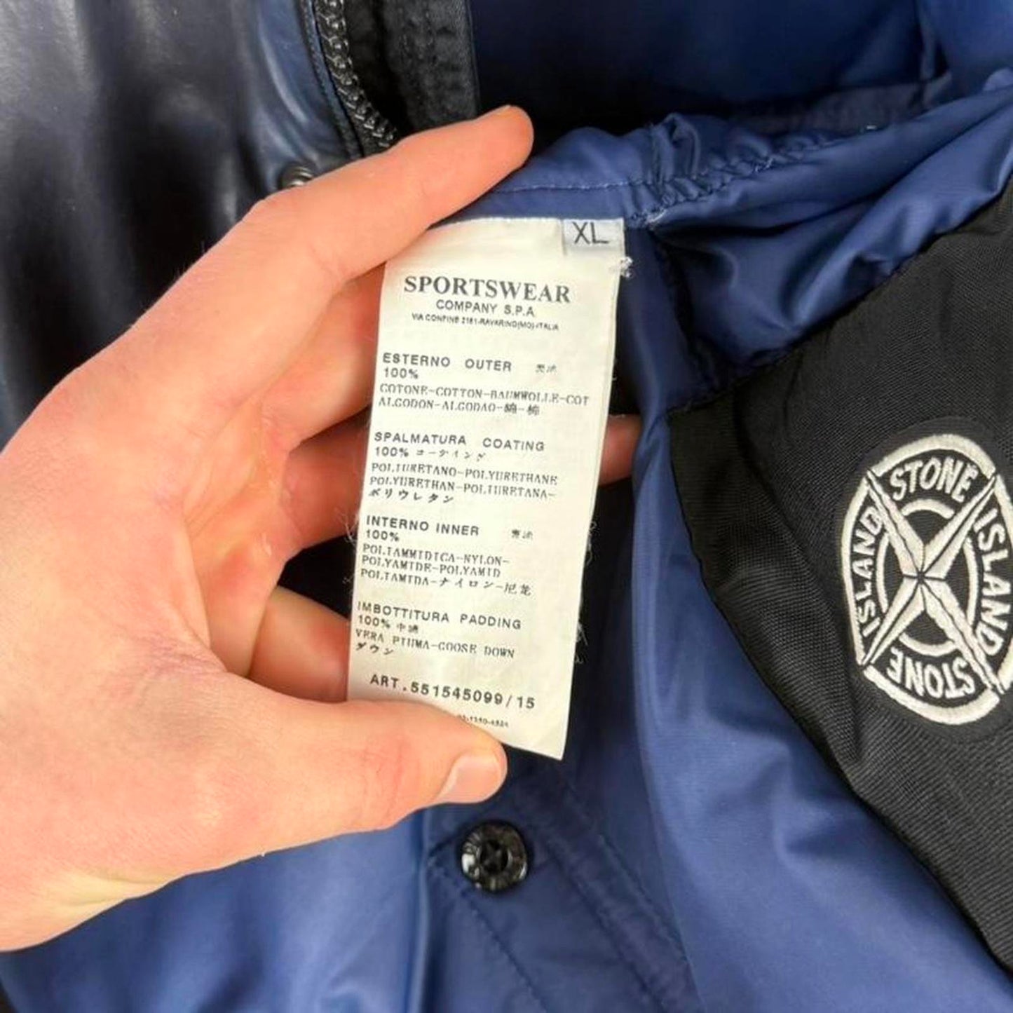 2011 Stone Island Heat Reactive Ice Down Jacket (XL)