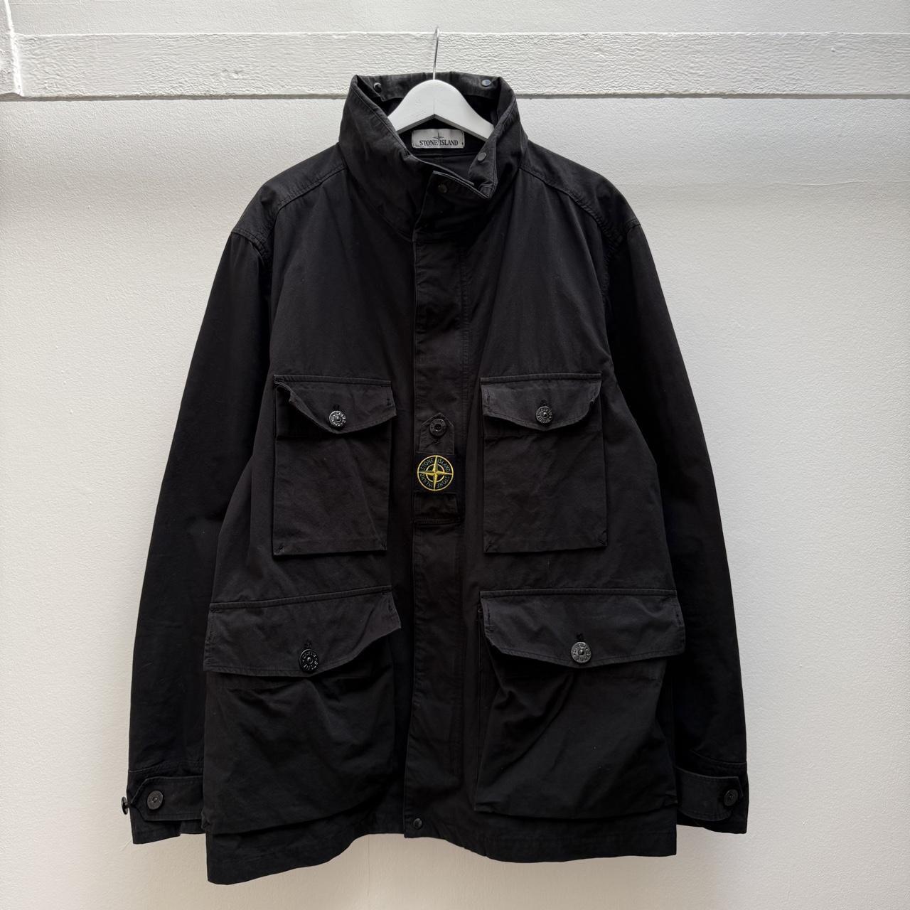 Stone Island Cotton Cordura Field Jacket in black (XXL)