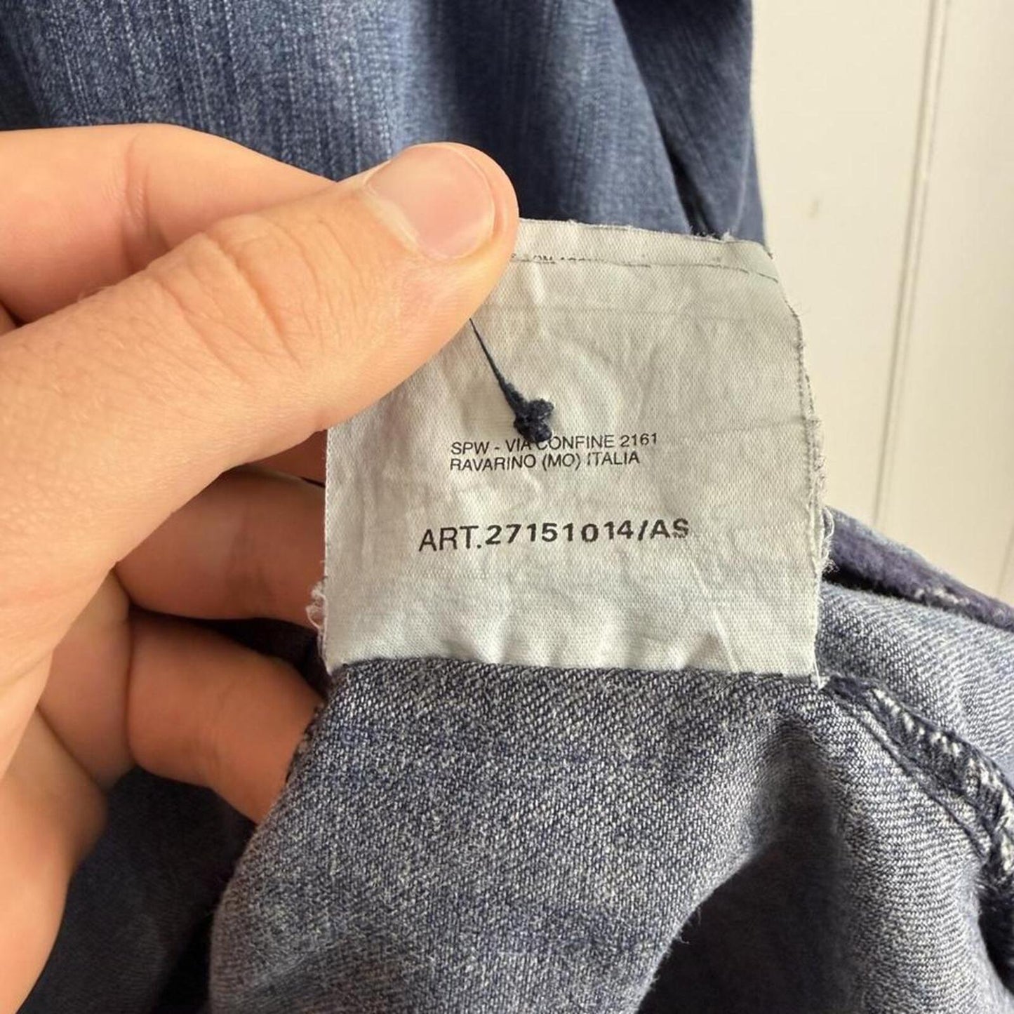 Stone Island Denim Logo Shirt Blue (M)