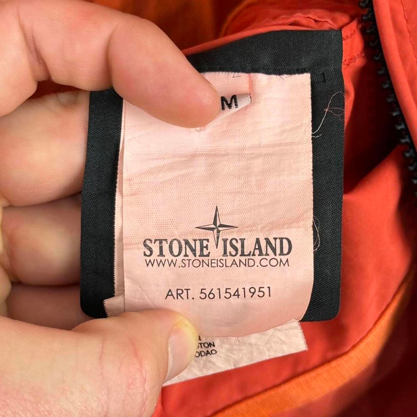 Stone Island David Light OVD Hooded Jacket Orange (M)