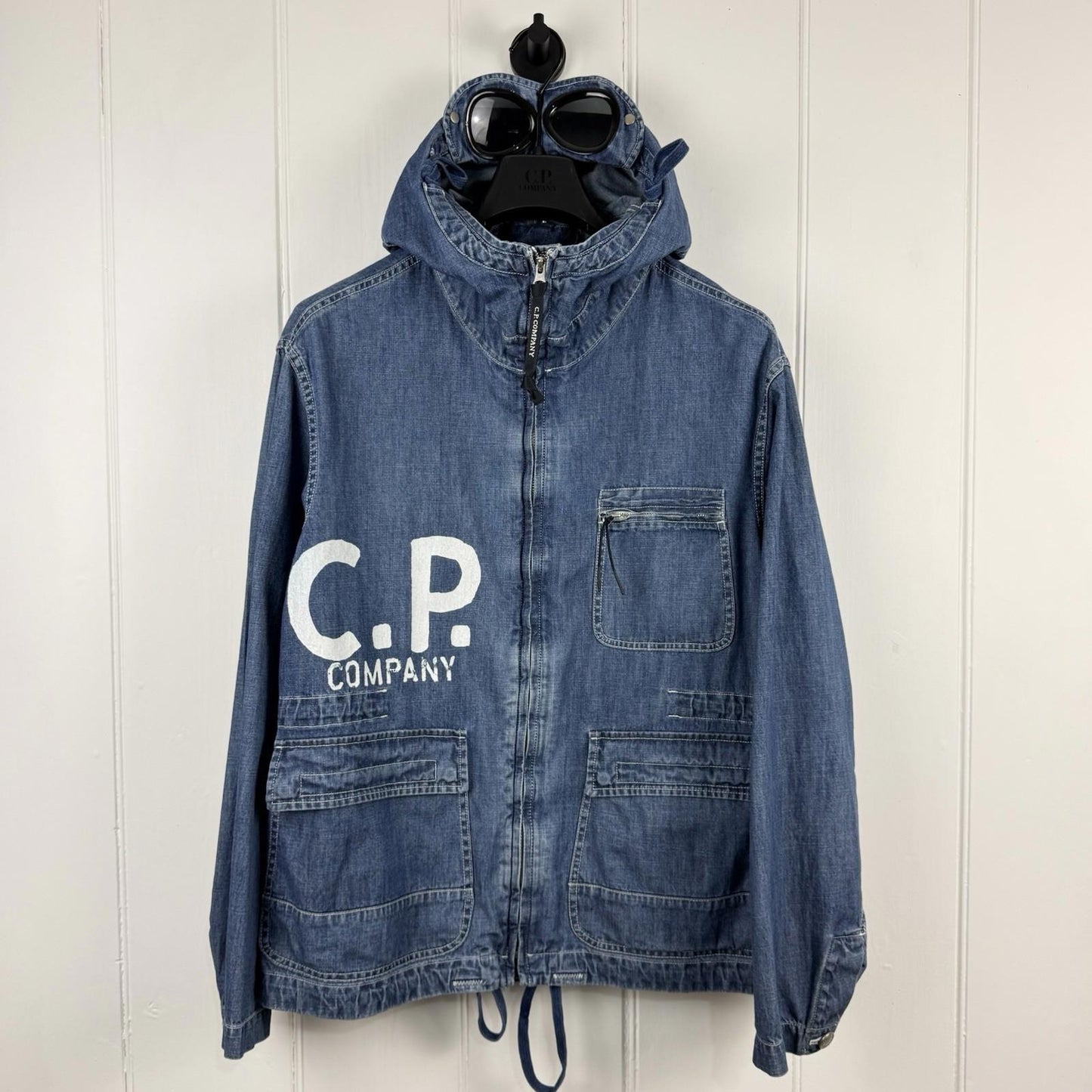 C.P. Company BLU Watro Treated Indigo Jacket (M)