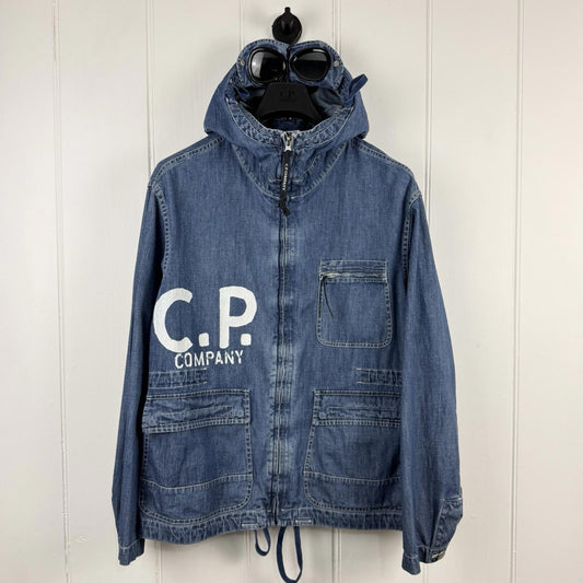 C.P. Company BLU Watro Treated Indigo Jacket (M)