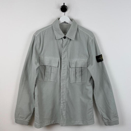 Stone Island Heavyweight Overshirt Jacket Sage Green (M)
