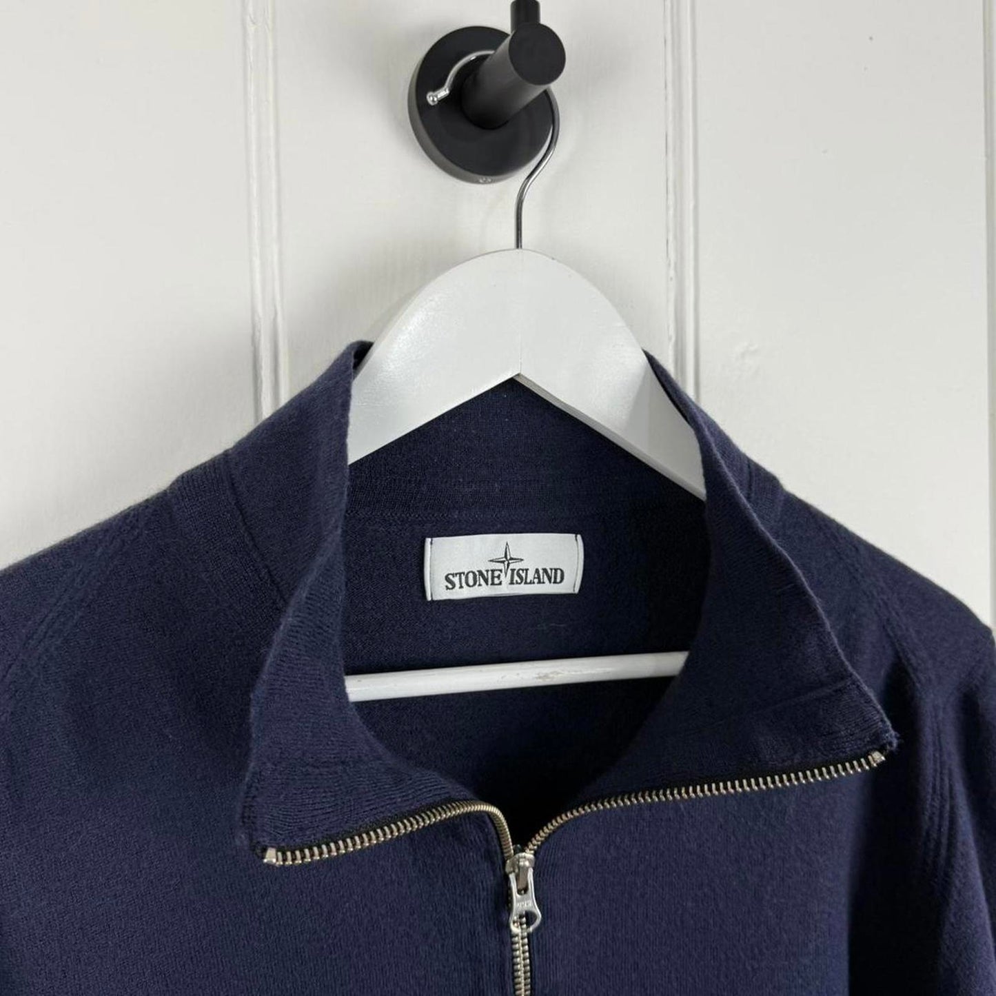 Stone Island Zip Up Knit Jumper (M)