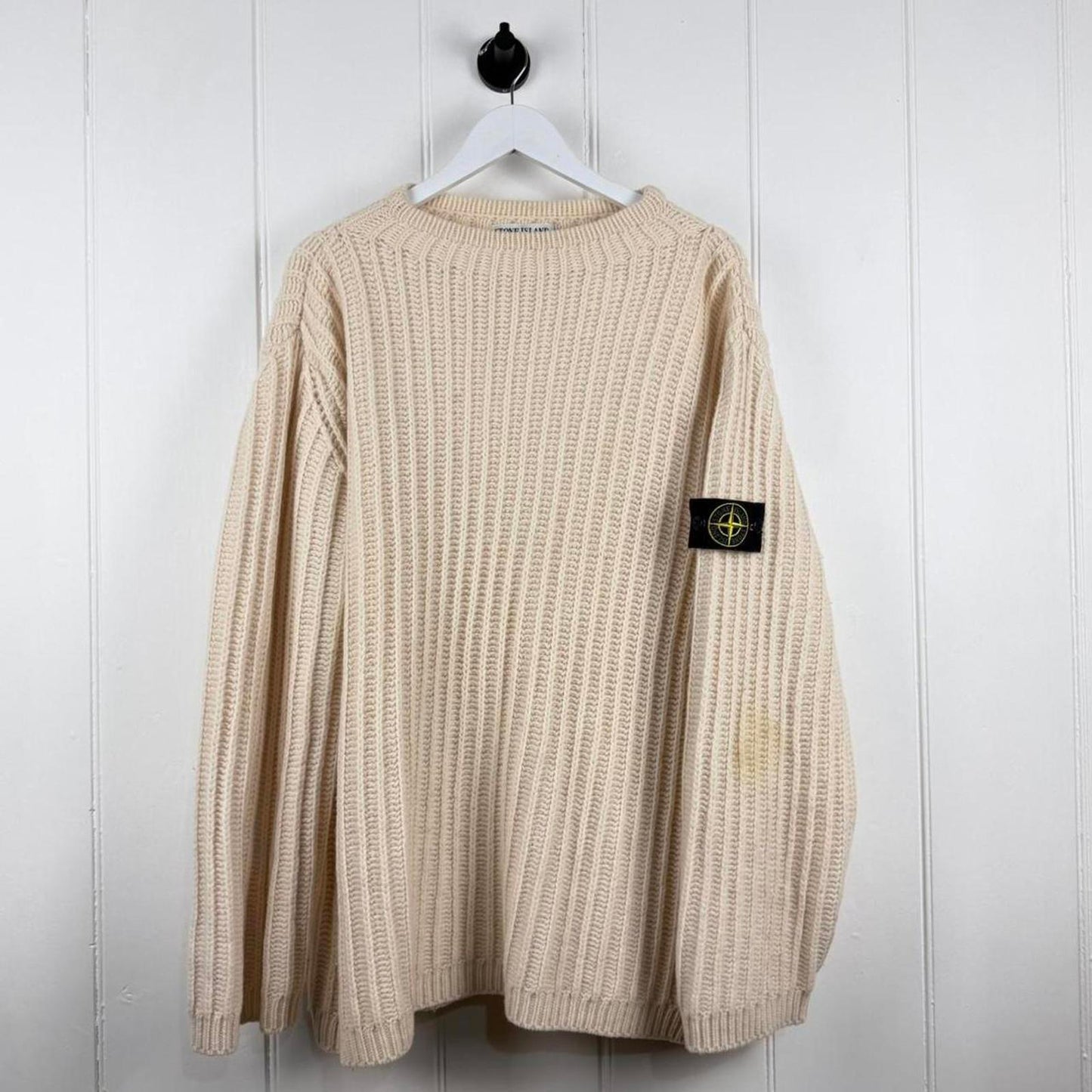Stone Island Ribbed Wool Blend Jumper (XXL)