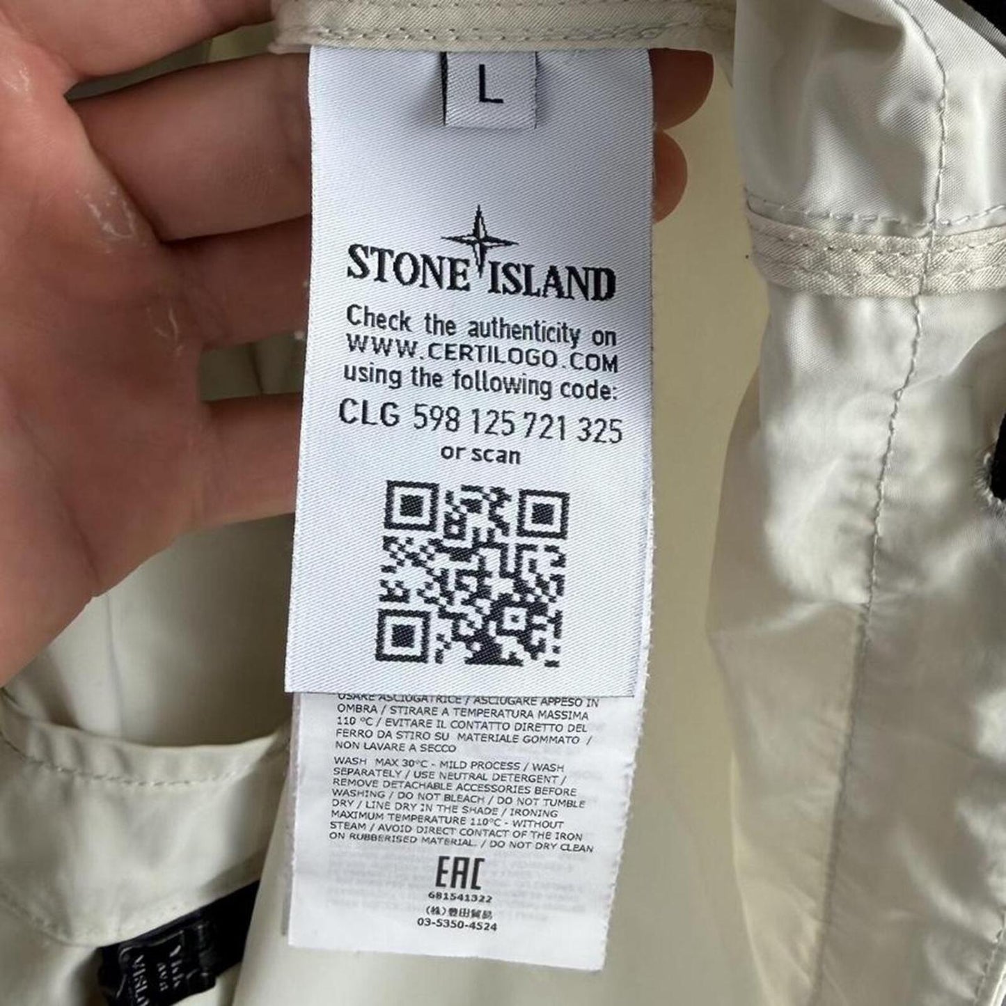 Stone Island Micro Reps Hooded Jacket (L)