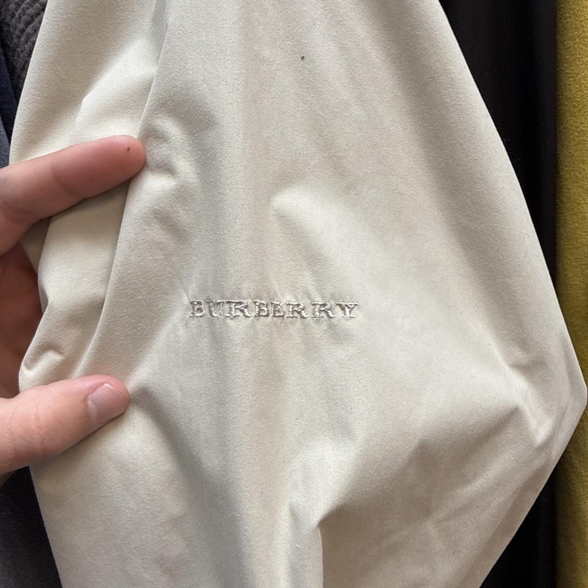 Burberry Vintage 2000s Nylon Hooded Smock – Beige (XL)