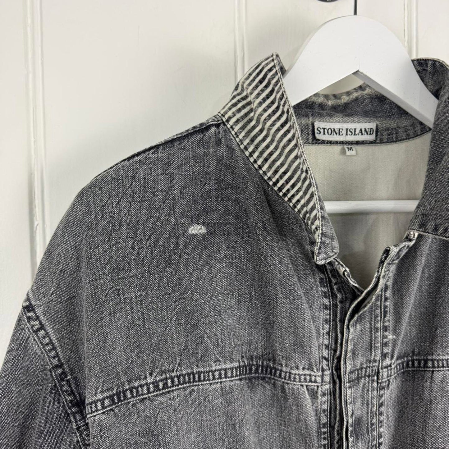 Stone Island Denim Carpenter Jacket Grey (M)