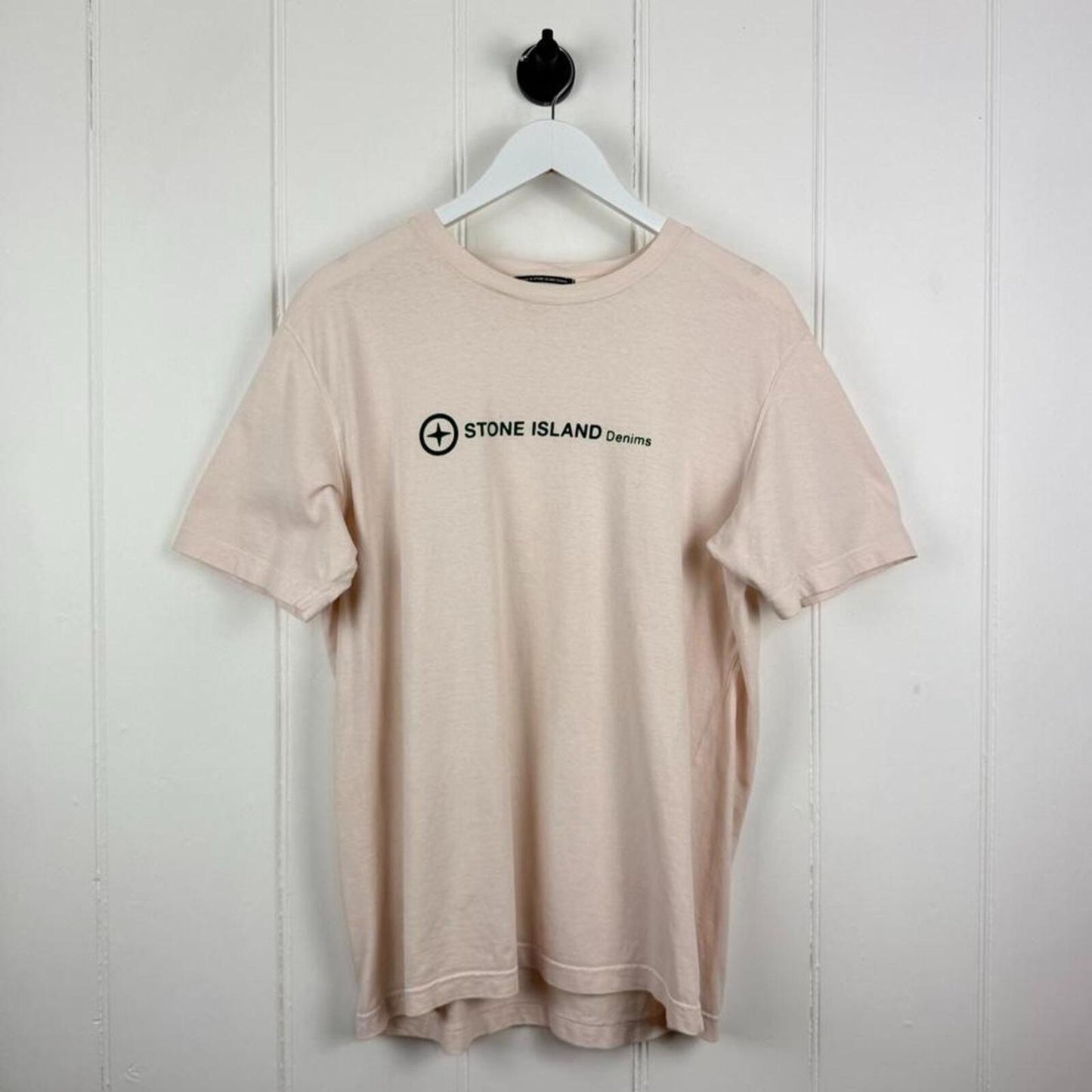 Stone Island Denims Logo T-Shirt Salmon (XL)