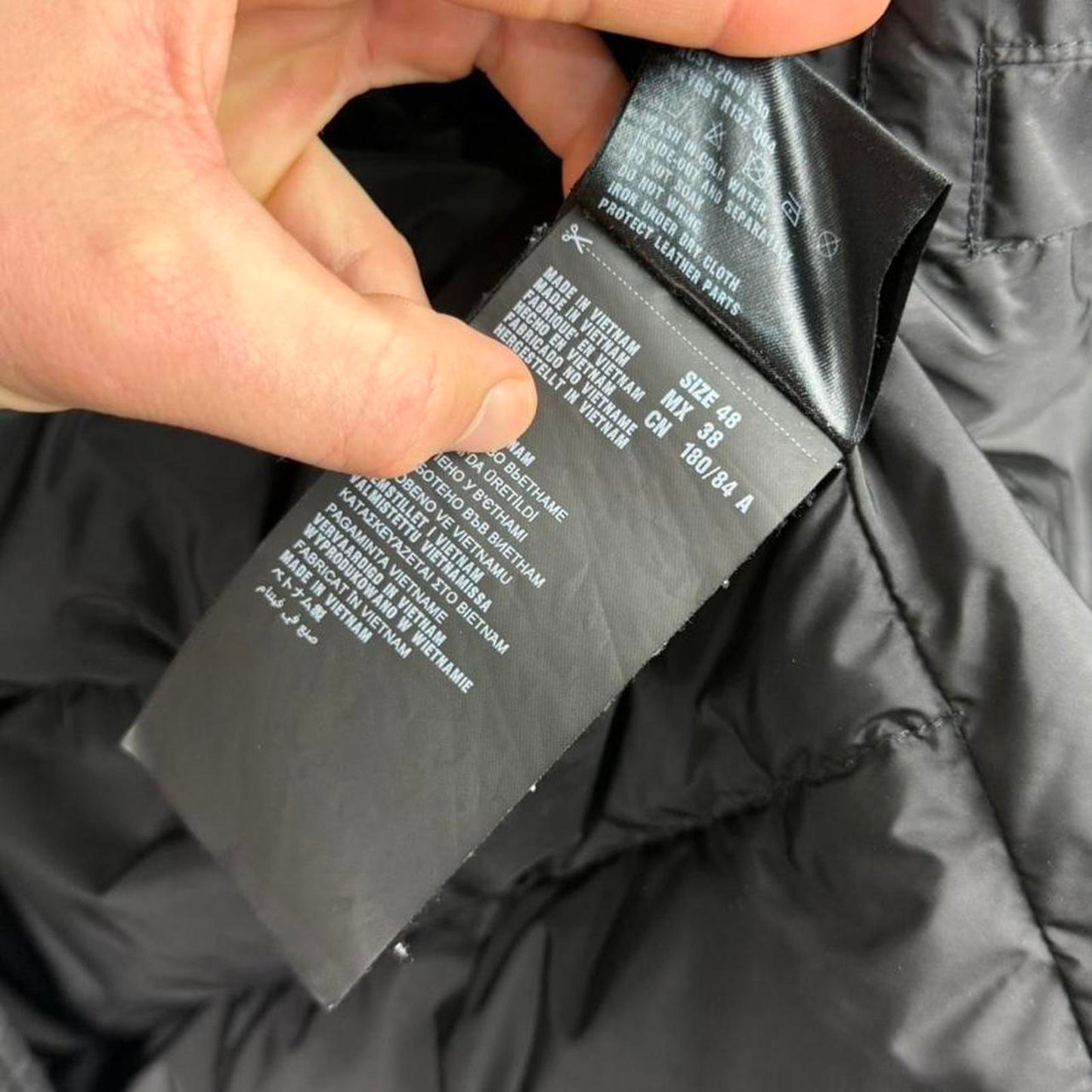 Prada Mainline Black Nylon Down Puffer Jacket (M)