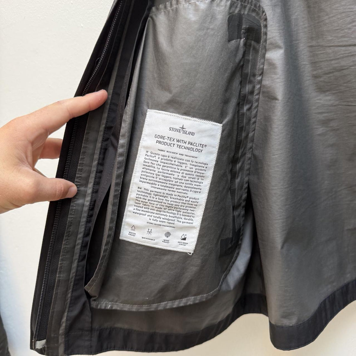 Stone Island Goretex Paclite Jacket (XXL)