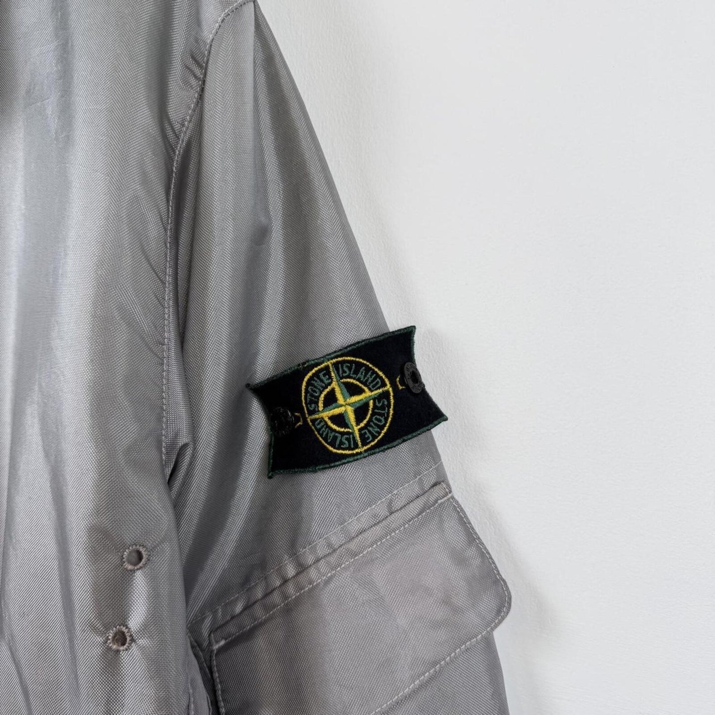 1995 Stone Island Formula Steel Silver Jacket (M)