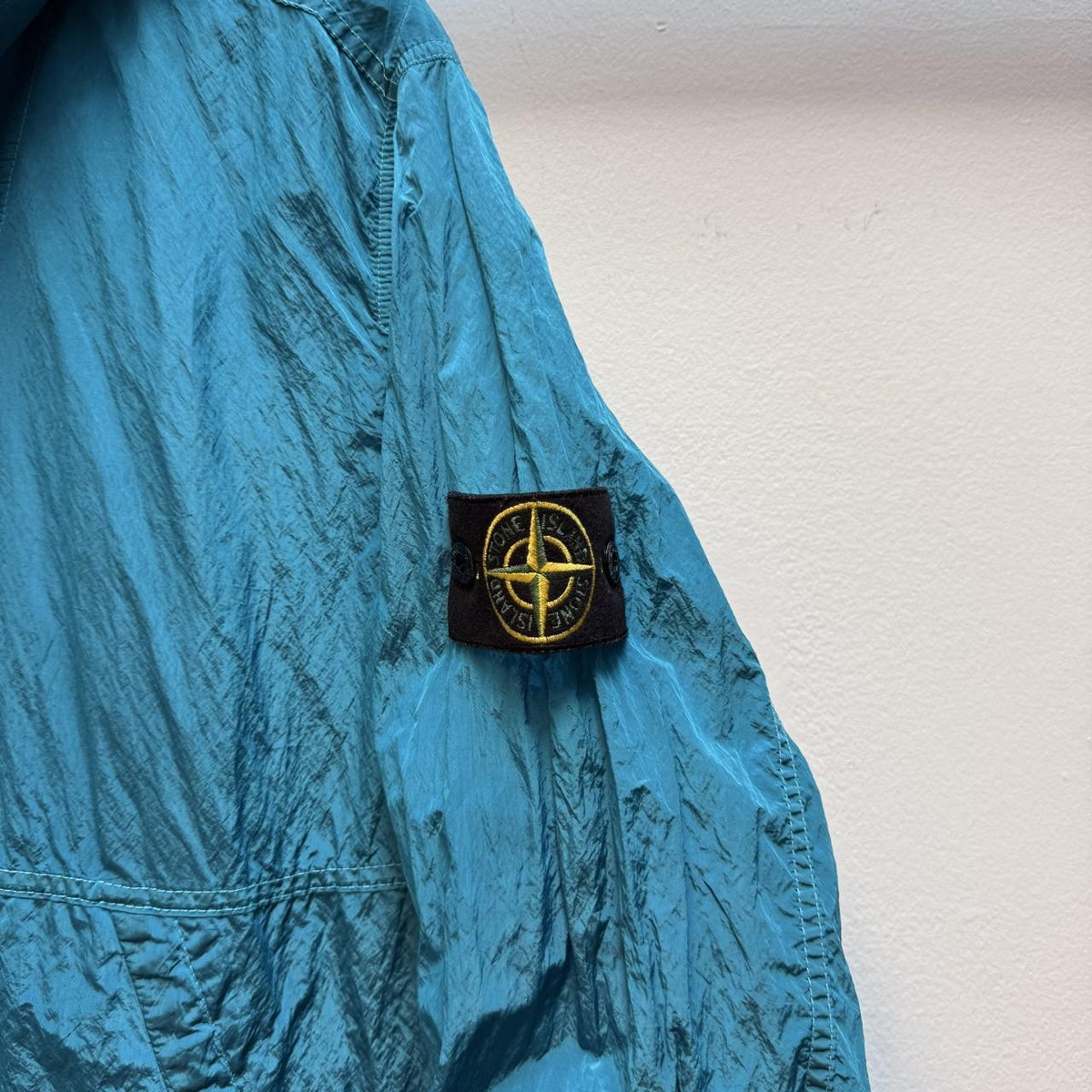 Stone Island Nylon Metal Hooded Jacket – Turquoise Blue (XL)