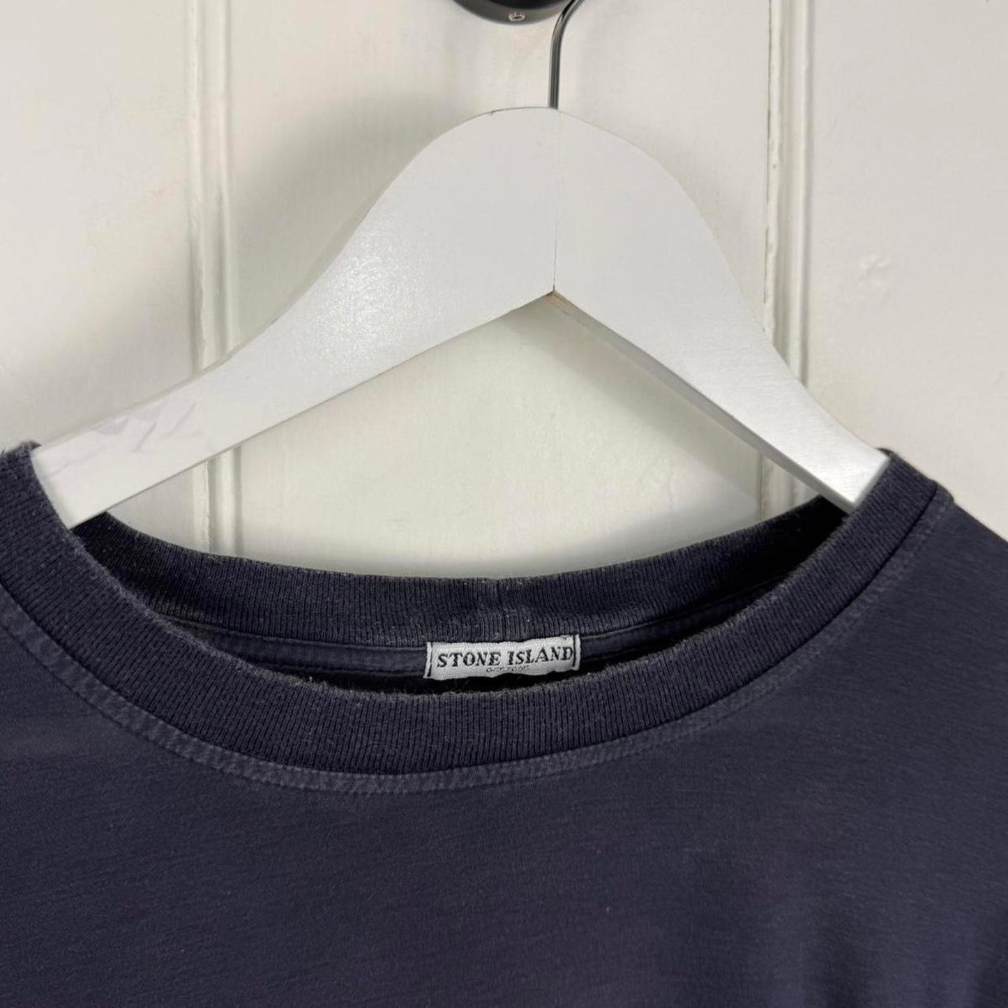 Stone Island Logo T-Shirt Navy (XL)