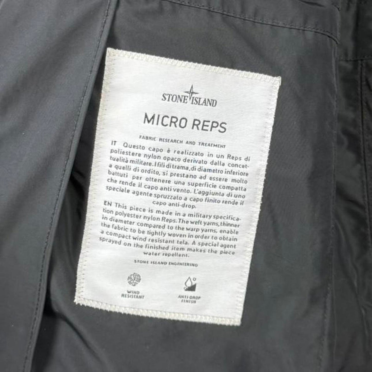 Stone Island Micro Reps Multi Pocket Parka Black (M)