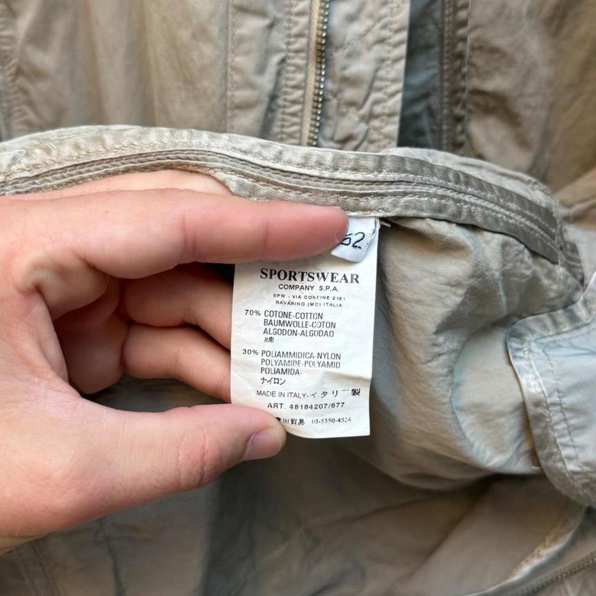2008 C.P. Company La Mille Tinted Lens Goggle Jacket (L)