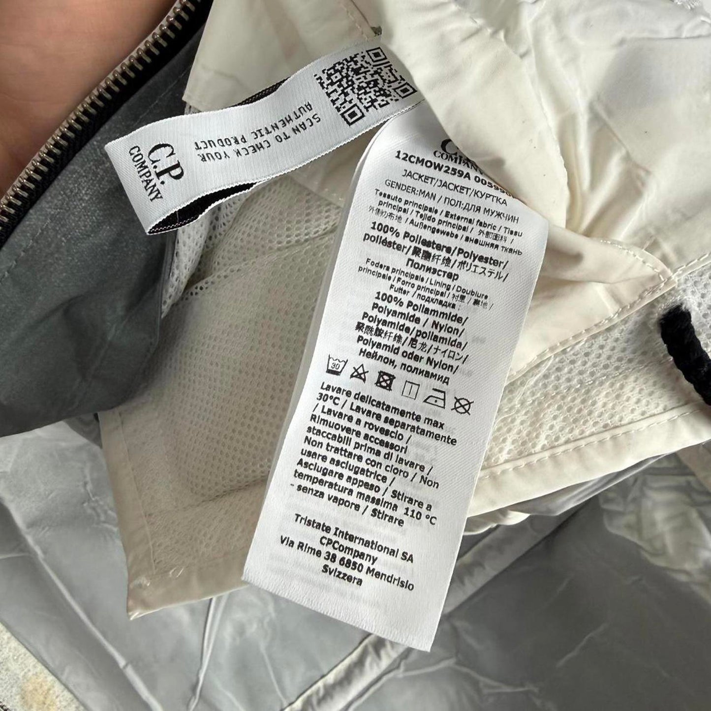 C.P. Company Tracery Jacket Grey Graphic – Size 50 (L)