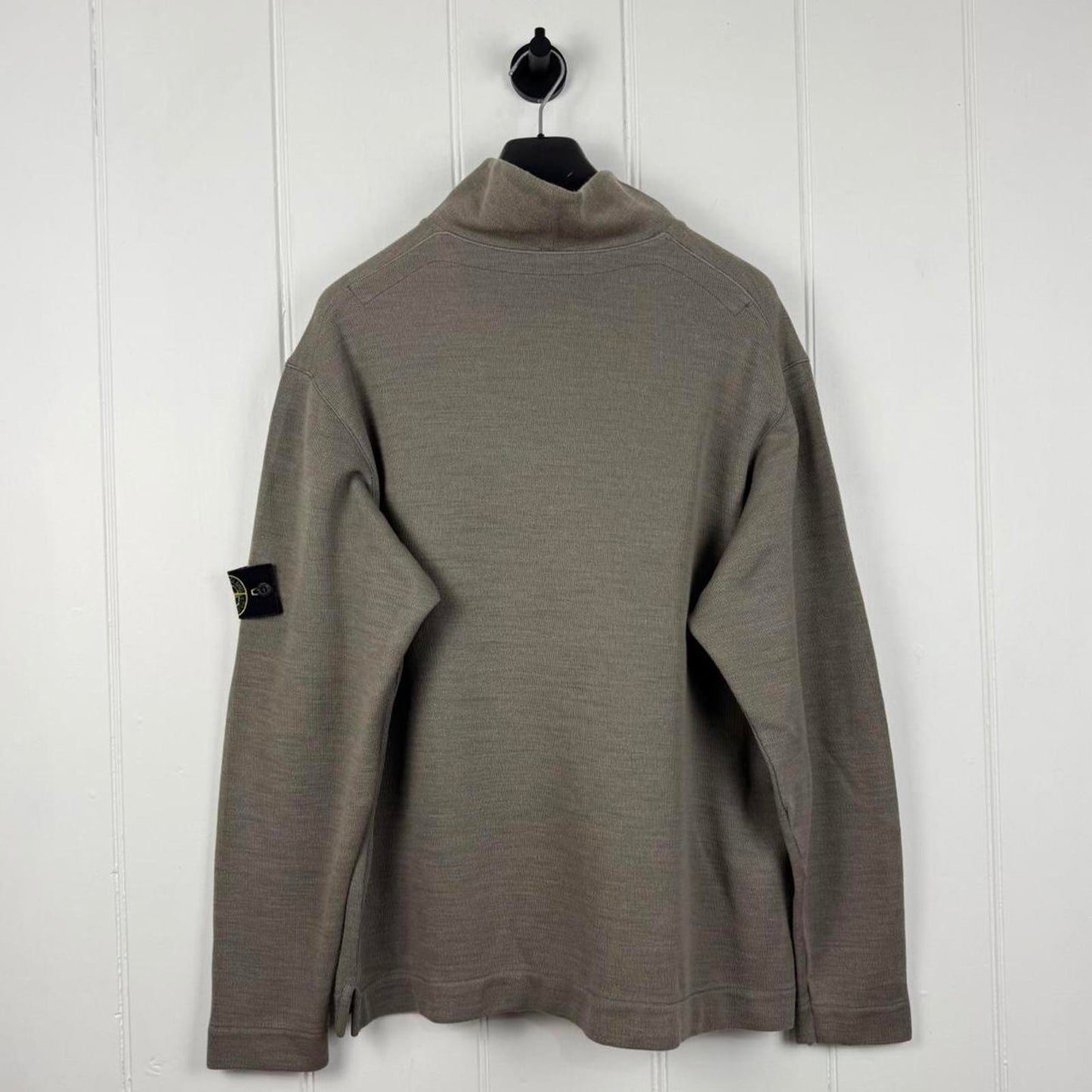 Stone Island Half-Zip Heavy Jersey Sweat Taupe (L)