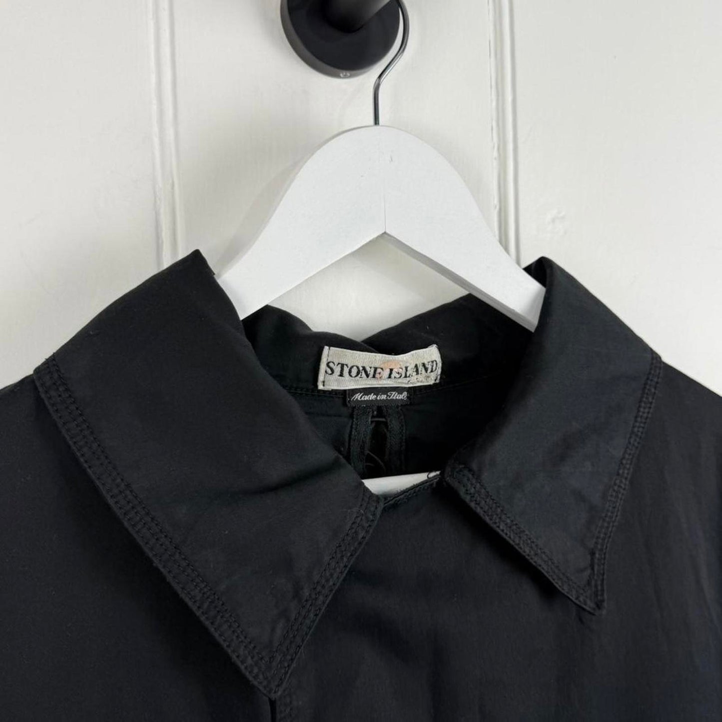 Stone Island Raso Gommato Double-Breasted Jacket (M)