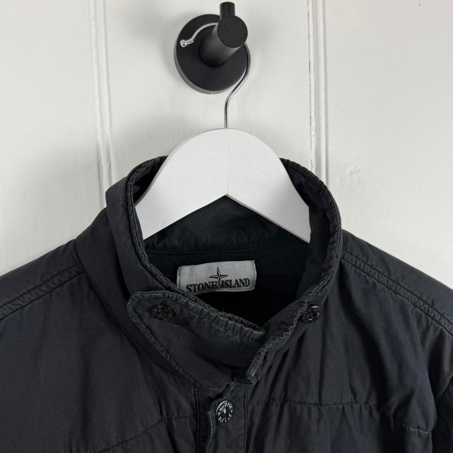 Stone Island Quilted Jacket Black (M)
