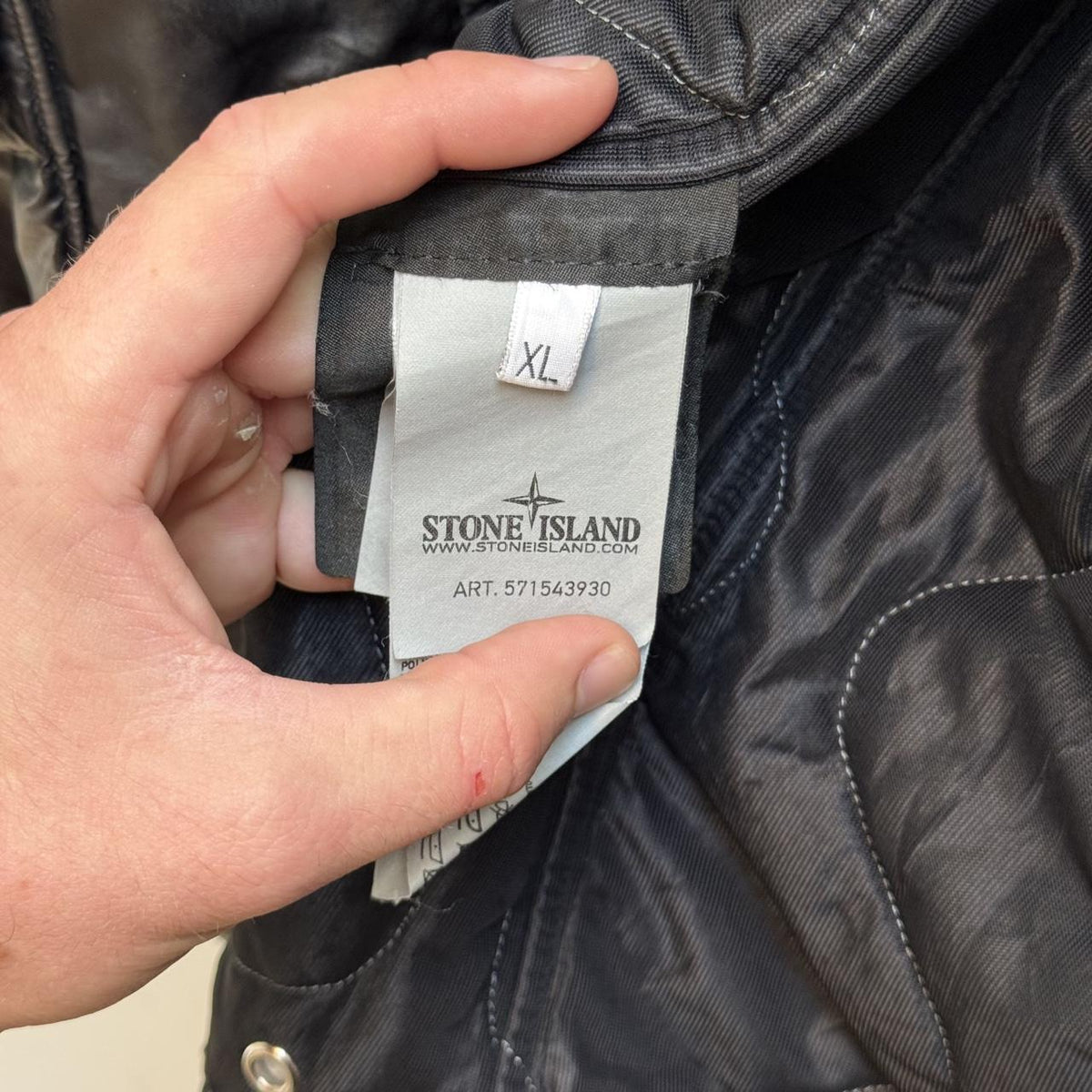 Stone Island 30th Anniversary Mussola Gommata Jacket – Black (XL)