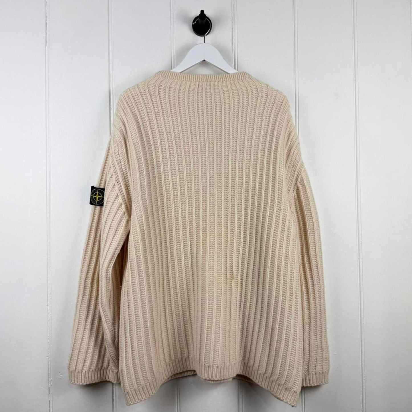 Stone Island Ribbed Wool Blend Jumper (XXL)