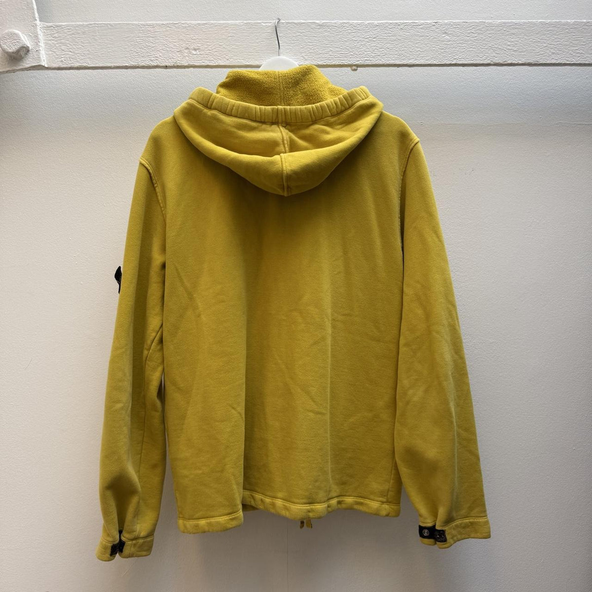 Stone Island Vintage 2000s Paul Harvey Zip Hoodie – Mustard Yellow (M)