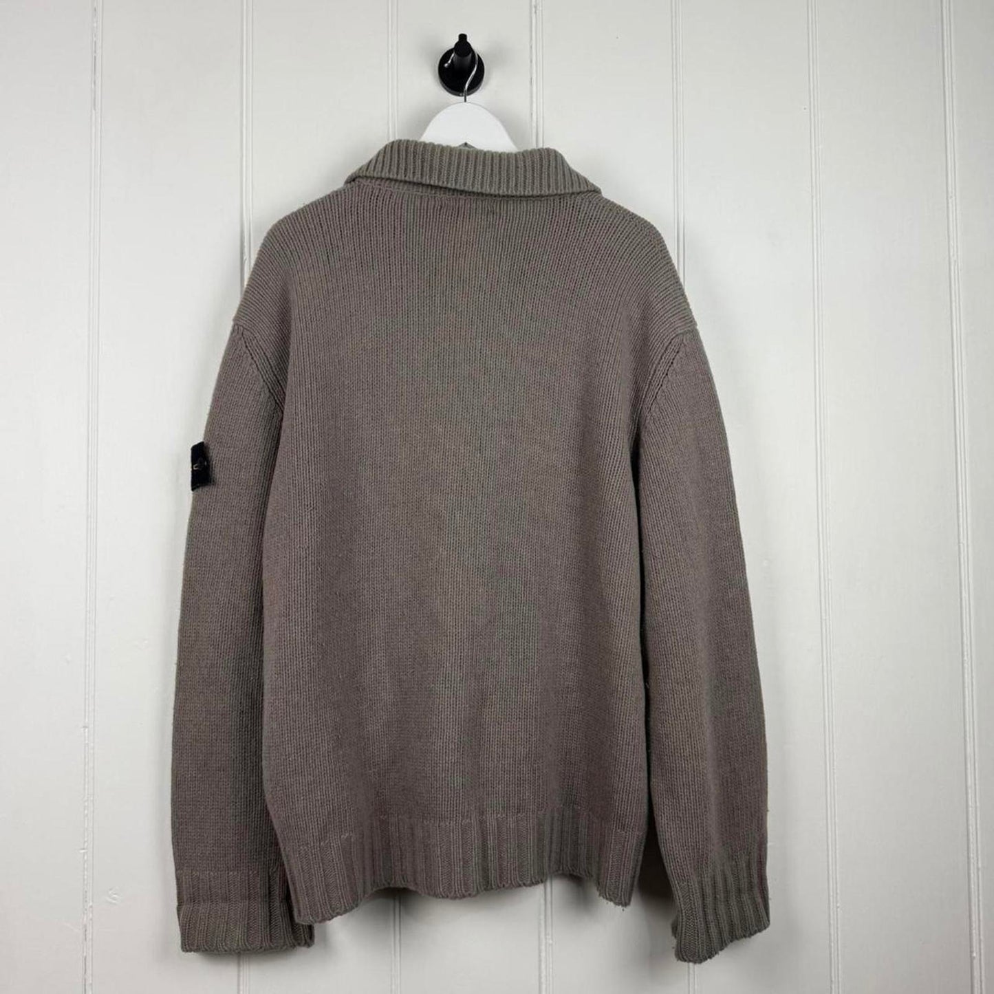 Stone Island 2001 Button Neck Wool Knit (XL)