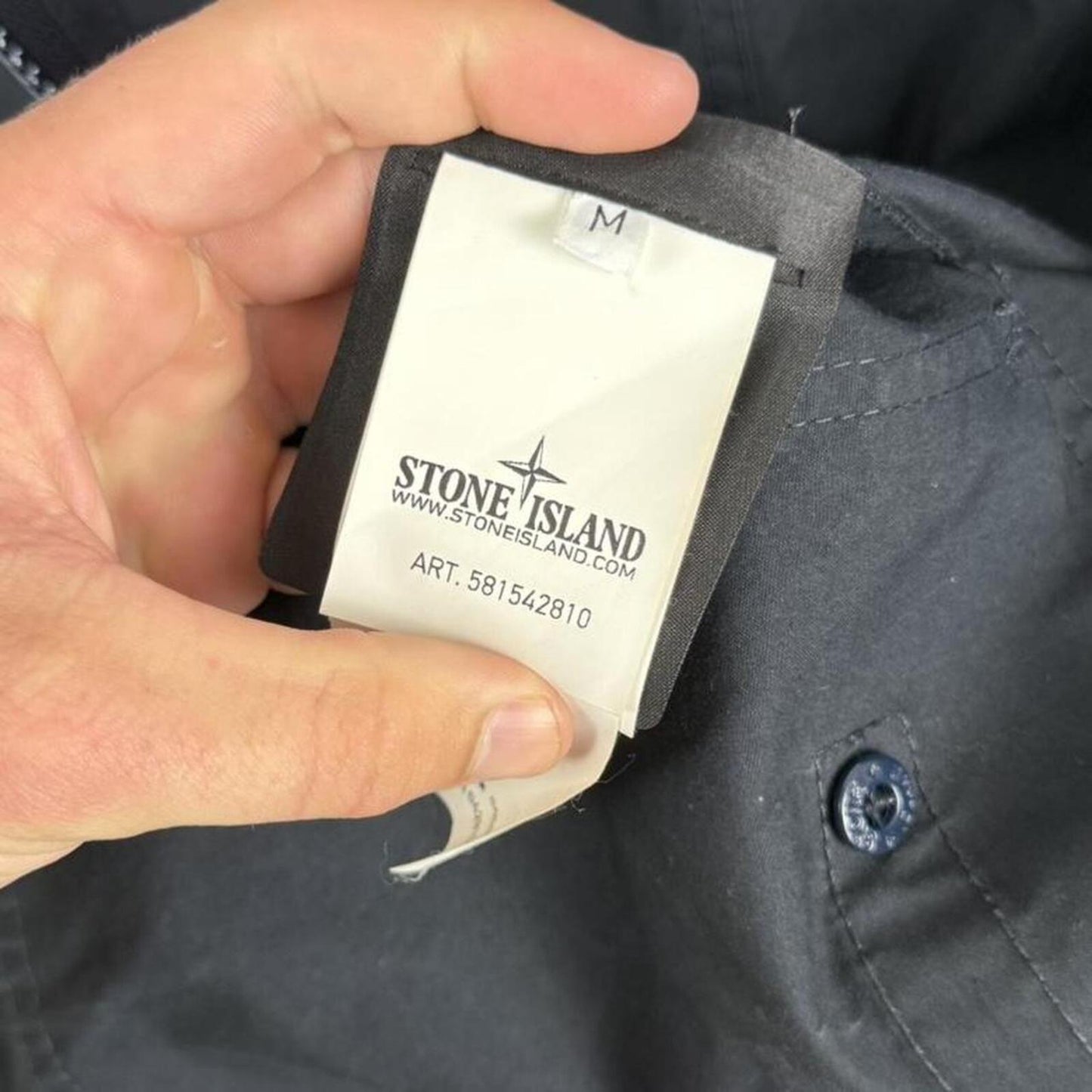 Stone Island Ghost Piece Weather Proof Cotton Parka Navy (M)