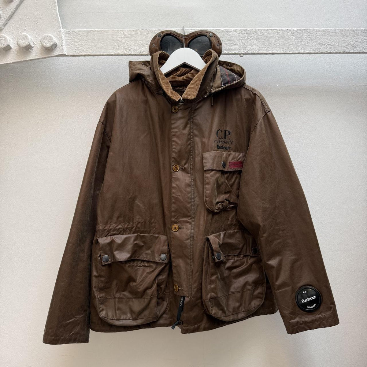 C.P. Company x Barbour Mille Miglia Wax Jacket (L)