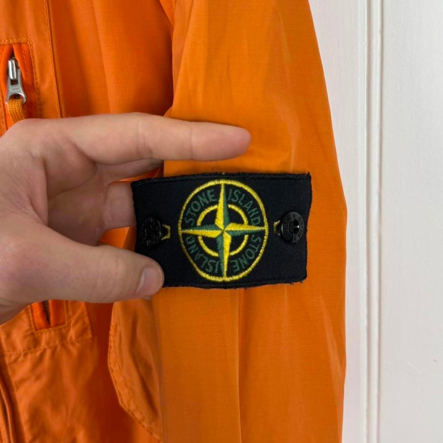 2000's Stone Island Hooded Jacket Orange (M)