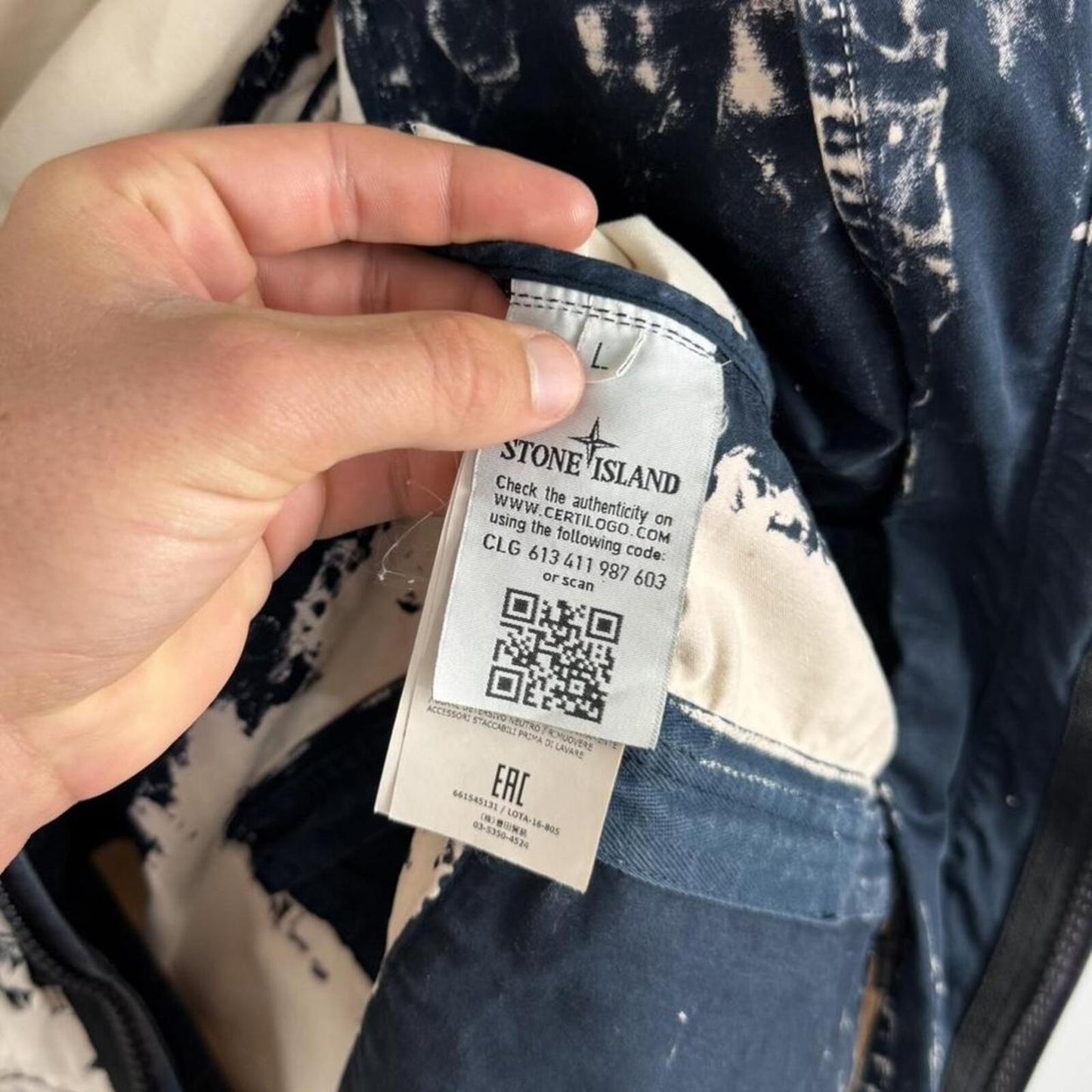Stone Island Hand Corrosion Raso Jacket (L)