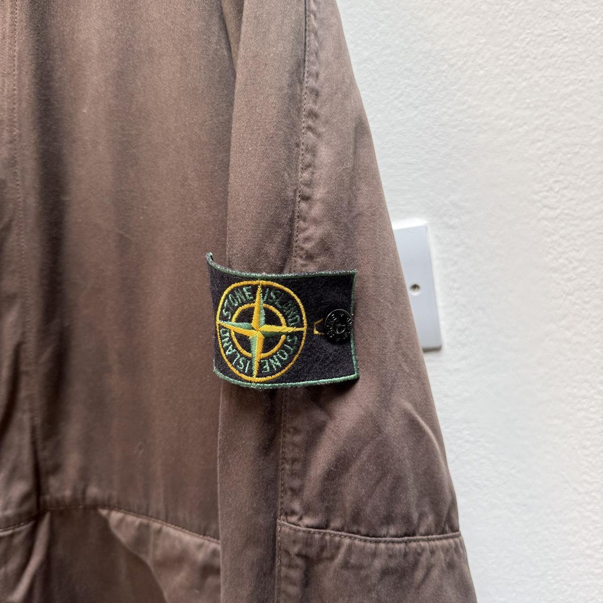 1990s Stone Island Raso Gommato Dutch Rope Jacket – Brown (XL)