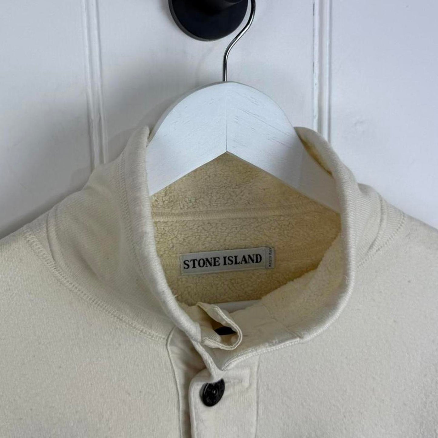 Stone Island Button-Placket Fleece Sweat (XL)