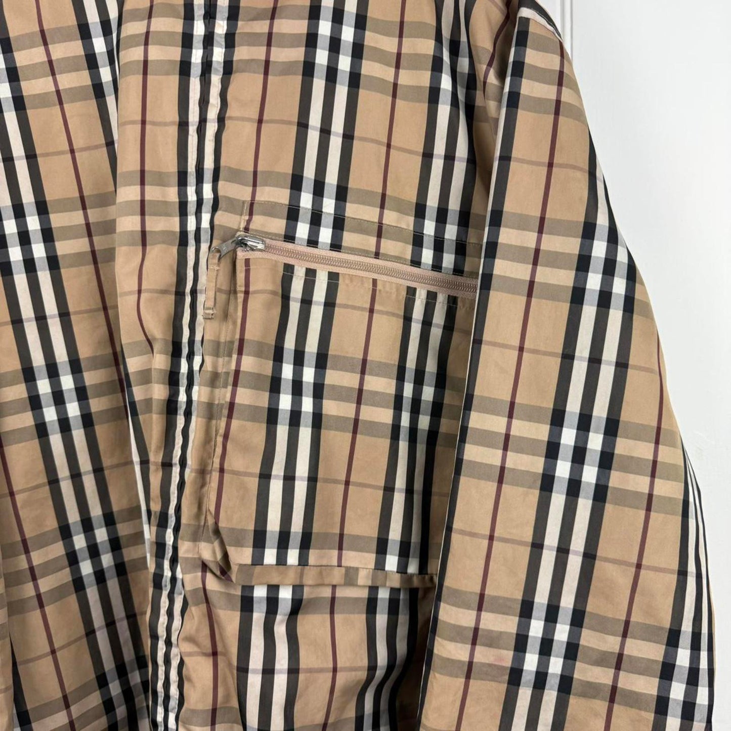 Burberry London Vintage Reversible Check Hooded Jacket (XL)
