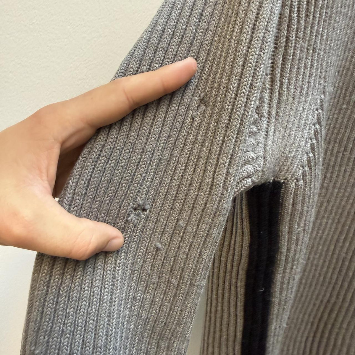 Vintage Stone Island Ribbed Wool Knit Jumper (M)