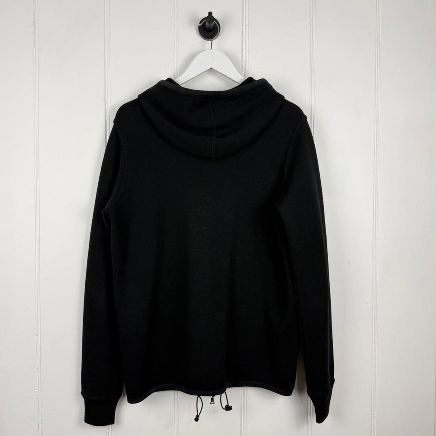 2000's Prada Wool Zip Hoodie Black (L/XL)