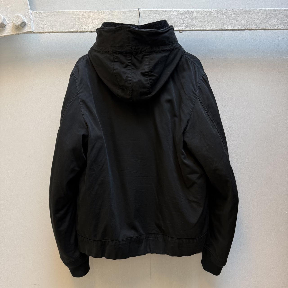 Early 00s Stone Island Dutch Rope Raso Gommato Hooded Jacket (XL)