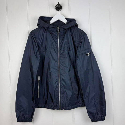 Prada Milano Windbreaker Jacket in Navy (M/L)