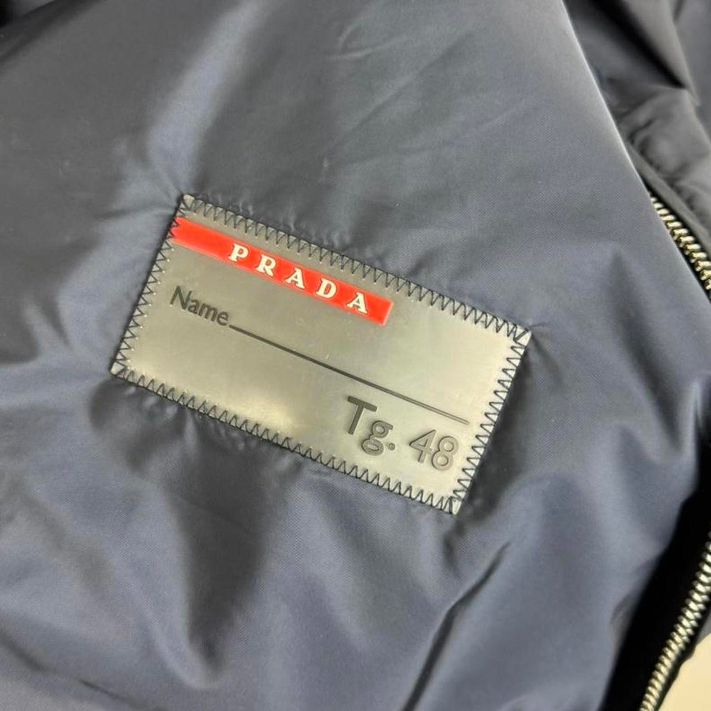 Prada Milano Windbreaker Jacket in Navy (M/L)