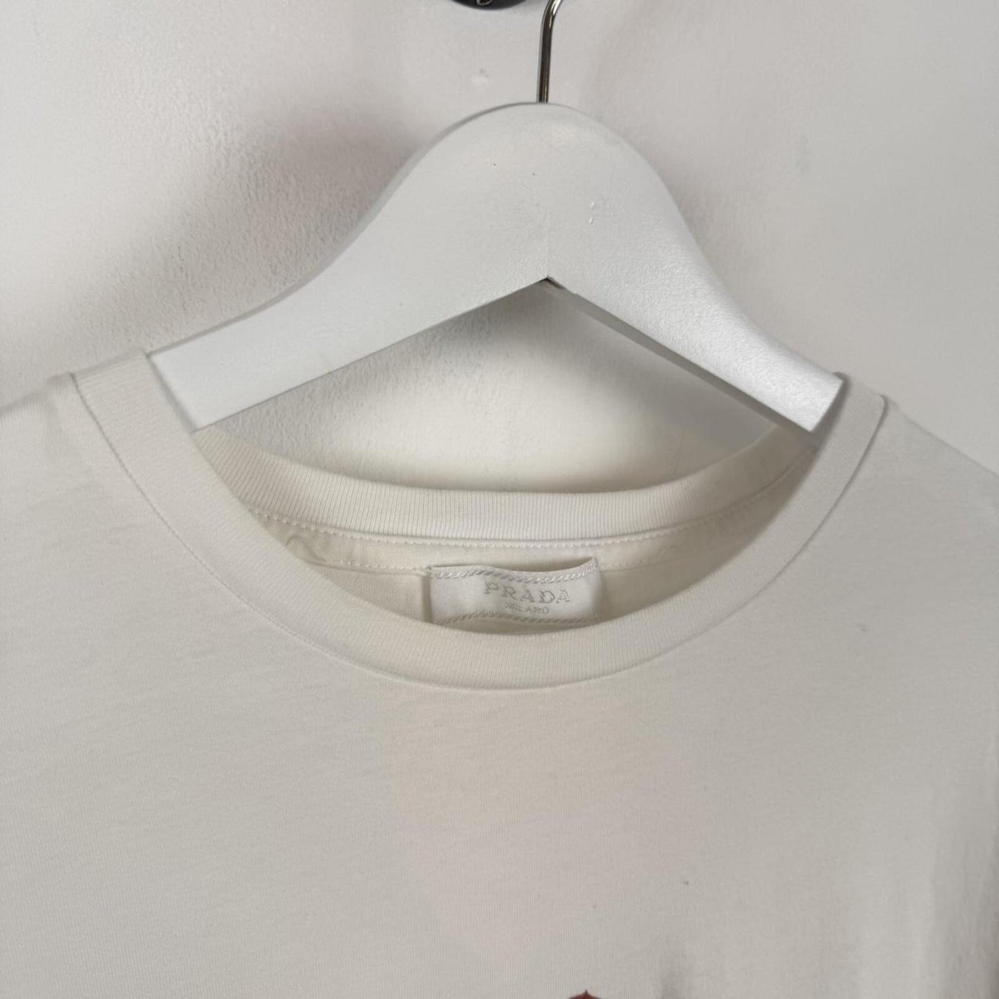 Prada Logo Graphic T-Shirt White (L)