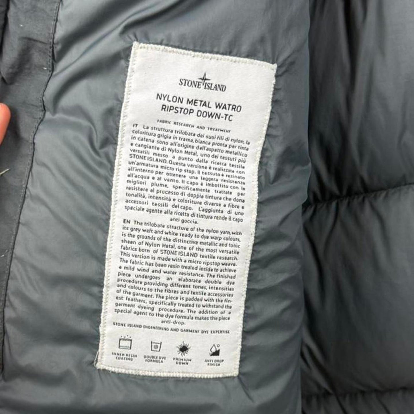 Stone Island Nylon Metal Watro Ripstop Down-TC Jacket (XXL)