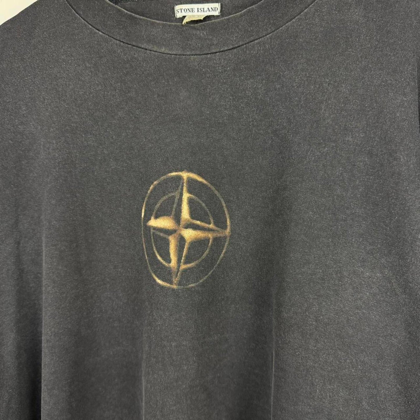 Stone Island Compass Logo T-Shirt Black (XXL)