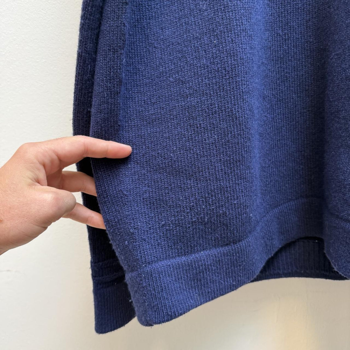 Stone Island Navy Blue Knit Jumper (XXL)