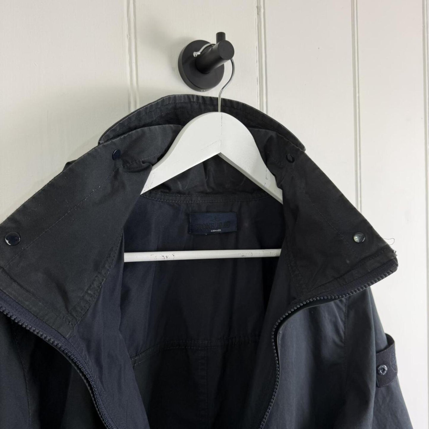 Stone Island Ghost Piece Weather Proof Cotton Parka Navy (M)