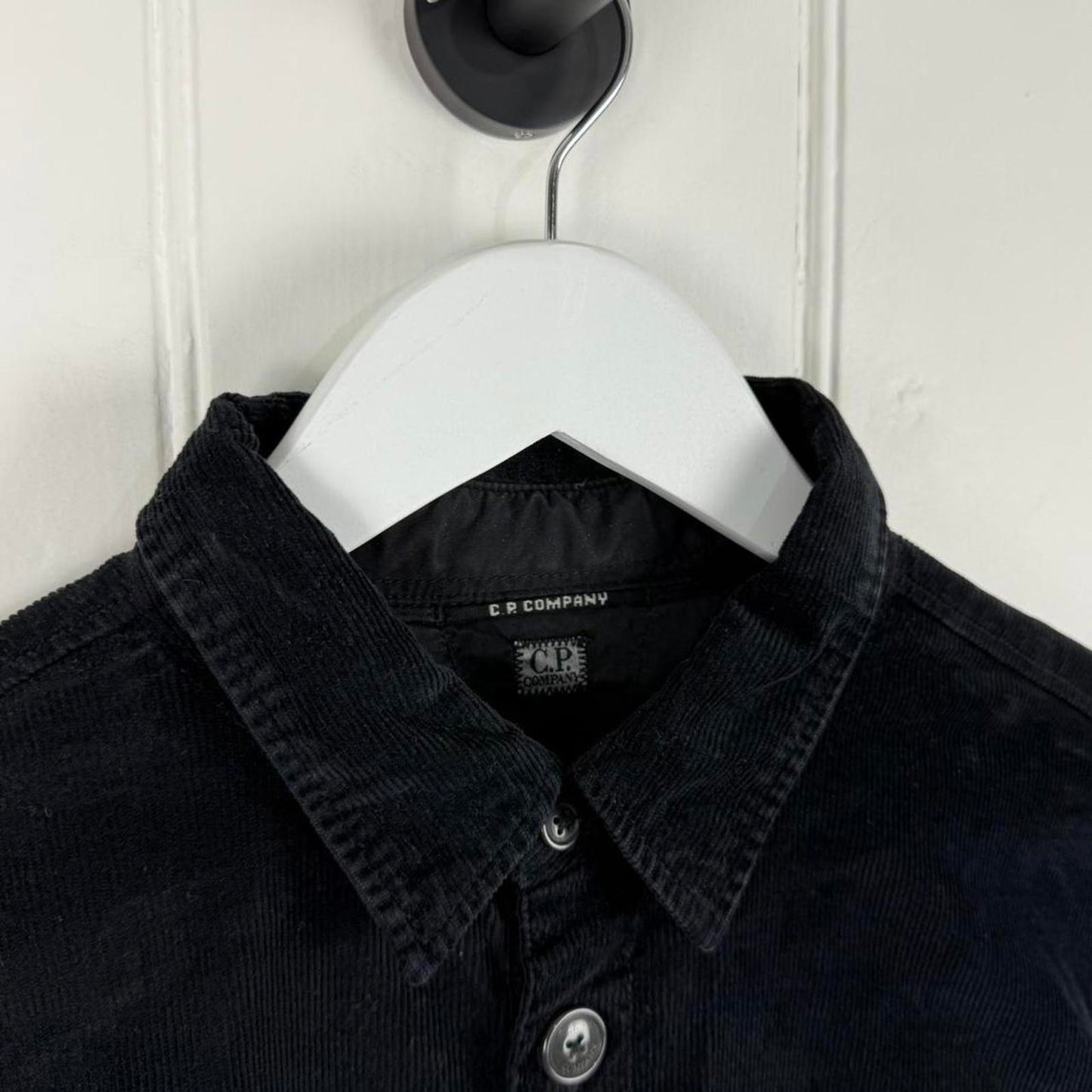 CP Company Corduroy Shirt in Black (M)