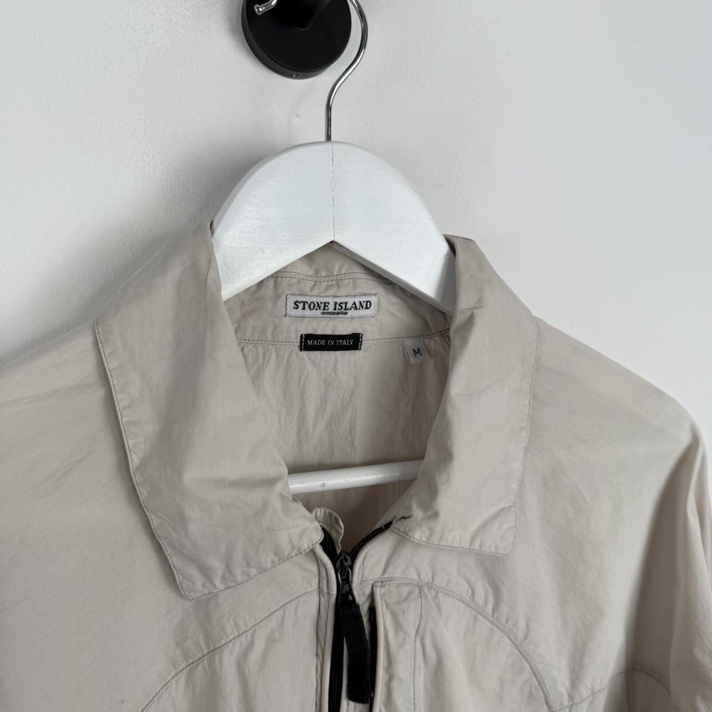 Stone Island Sportswear Italy Logo Zip Shirt Jacket (M)